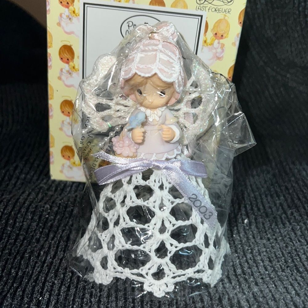 Precious Moments Girl with Bird Hanging Ornament #113628 | 2003 Enesco